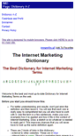 Mobile Screenshot of internetmarketing-dictionary.com