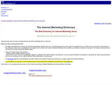 Tablet Screenshot of internetmarketing-dictionary.com